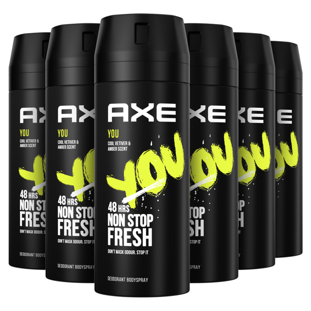 6x Axe Deodorant Bodyspray You 150 ml