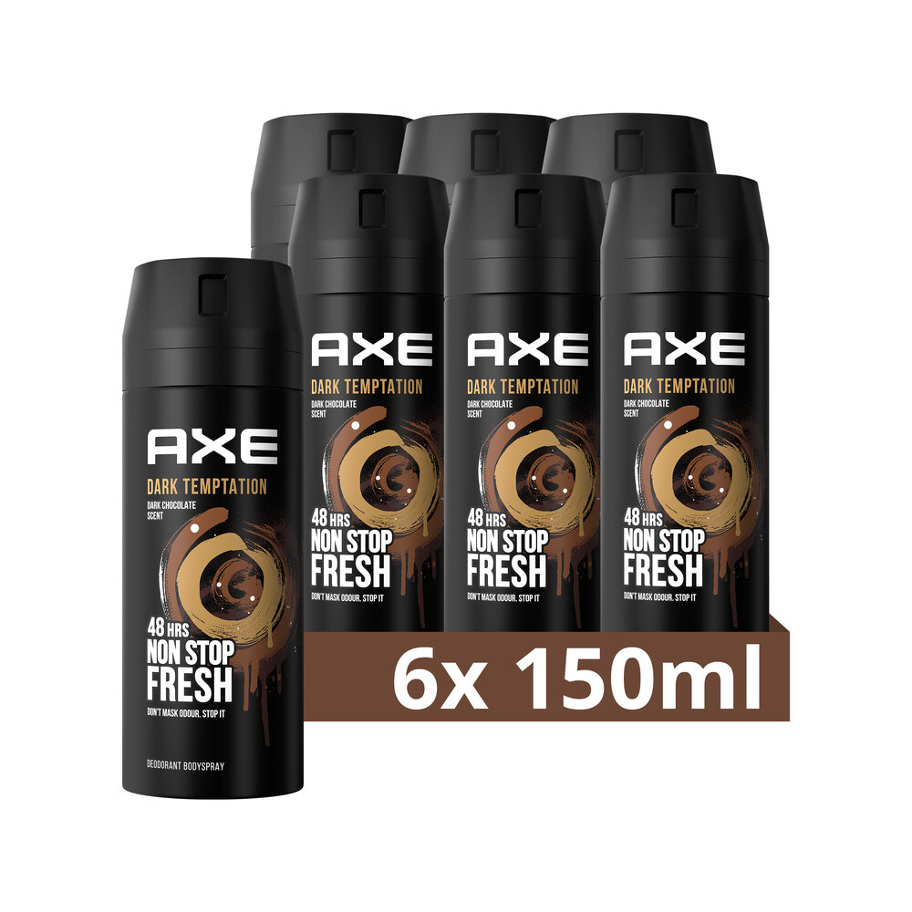 6x Axe Deodorant Bodyspray Dark Temptation 150 ml