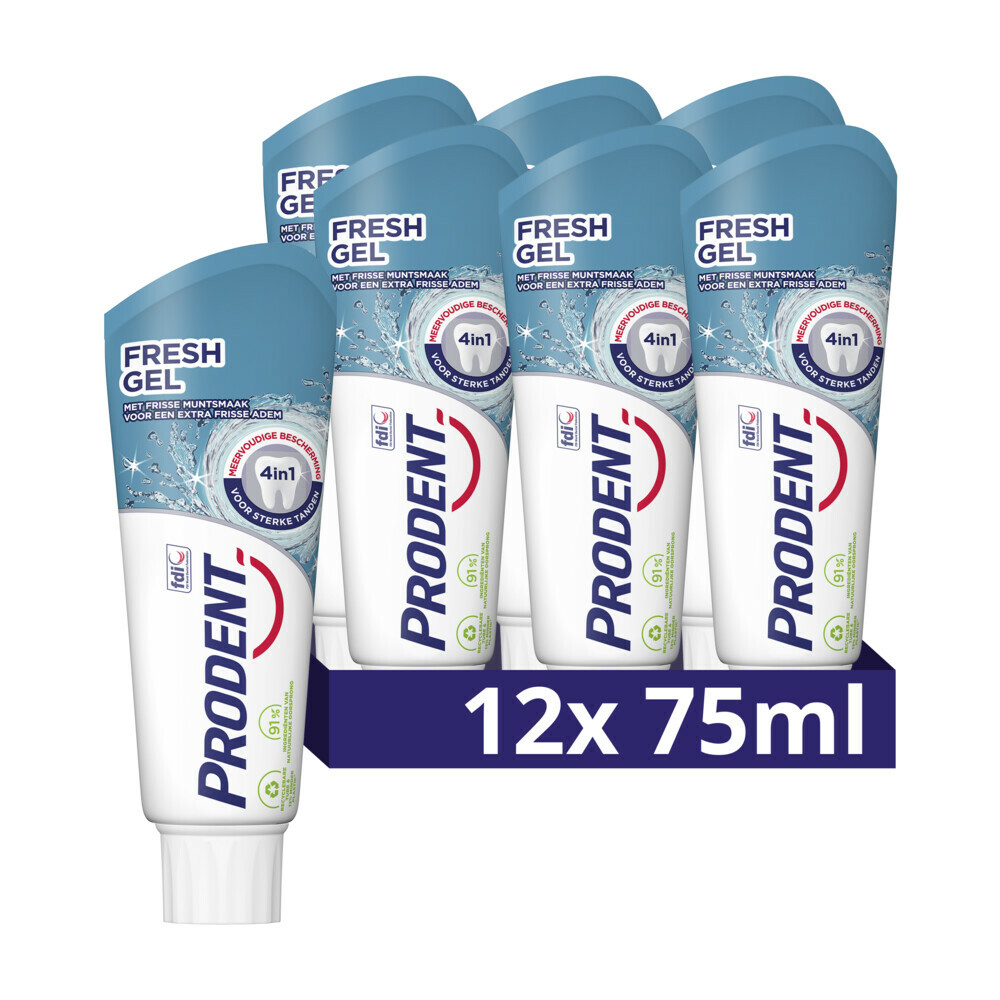 12x Prodent Tandpasta Freshgel 75 ml