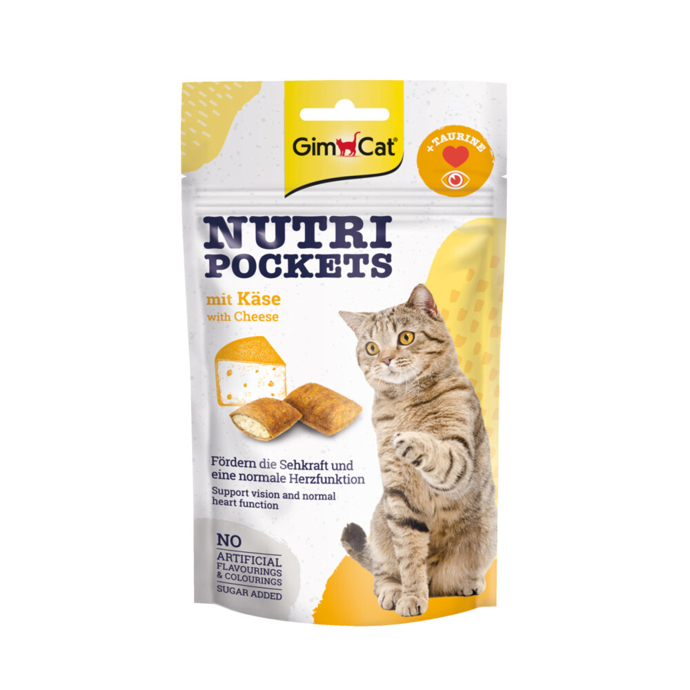 GimCat Nutri Pockets Kaas&Taurine 60 gr