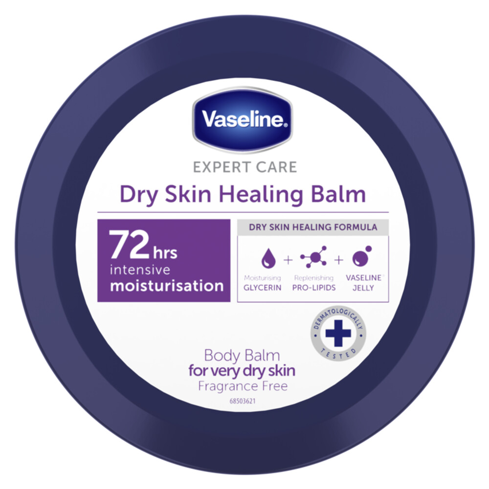 6x Vaseline Body Balm Expert Care Healing Dry Skin 250 ml