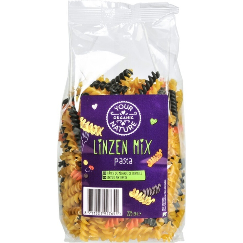 Your Organic Nature Linzen Mix Pasta Bio 225 gr