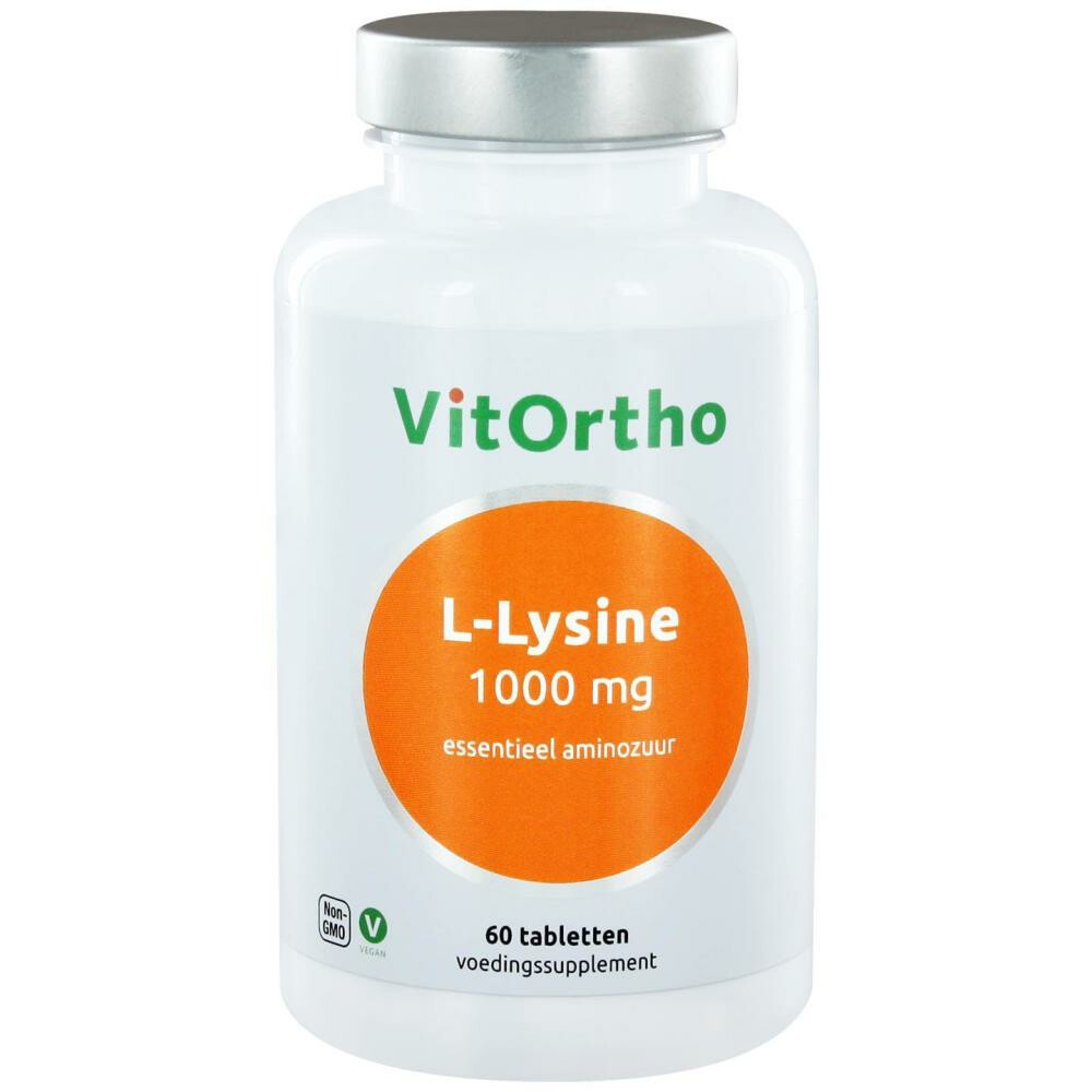 Gratis Verzending: Vitortho L-Lysine 1000 mg 60 tabletten