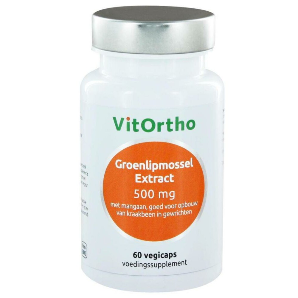 Gratis Verzending: 2x Vitortho Groenlipmossel 500 mg 60 capsules