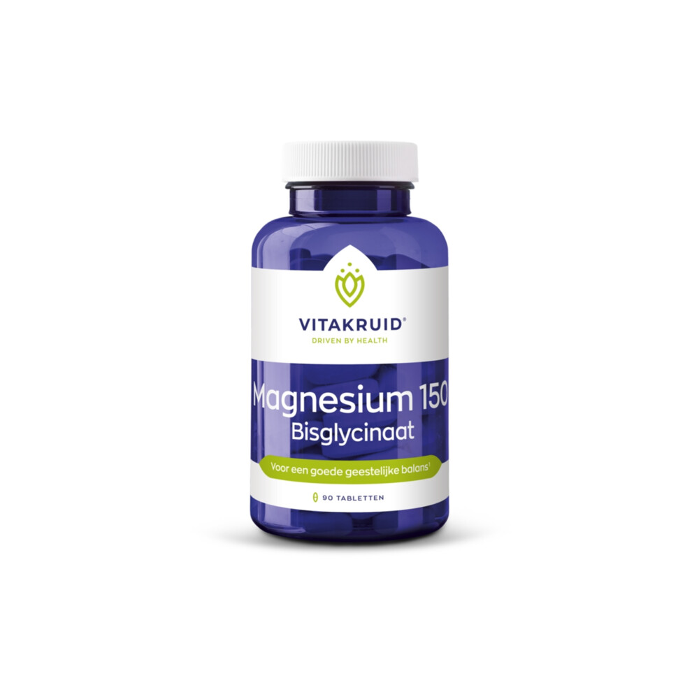 Gratis Verzending: Vitakruid Magnesium 150 Bisglycinaat 90 tabletten
