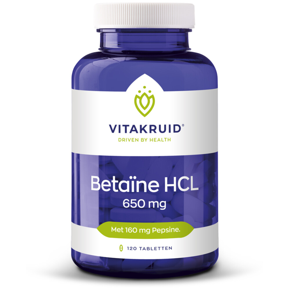 Gratis Verzending: Vitakruid Betaine Hcl 650 mg 120 tabletten