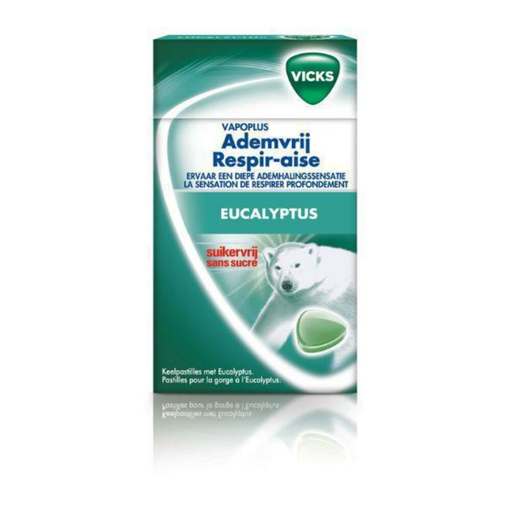 Vicks Ademvrij Eucalyptus Suikervrij 40 gr