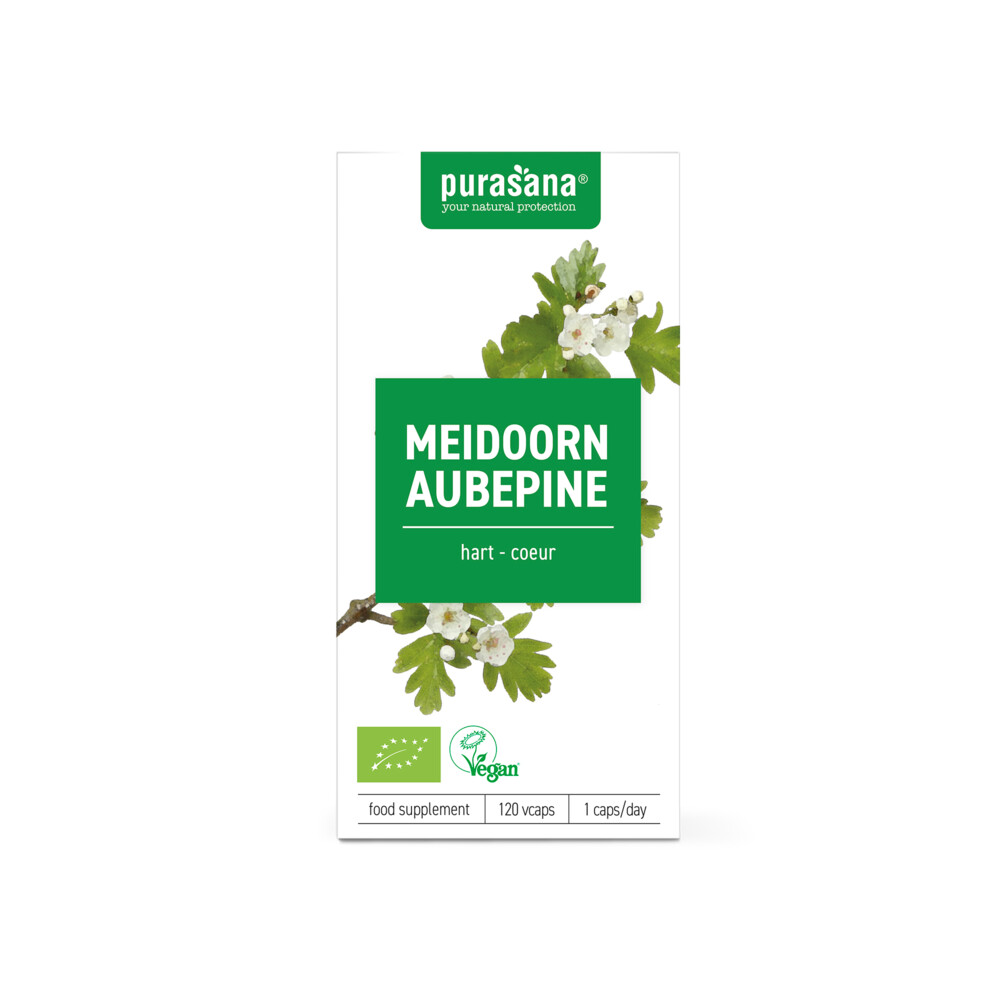 Gratis Verzending: 2x Purasana Meidoorn 120 vegacapsules