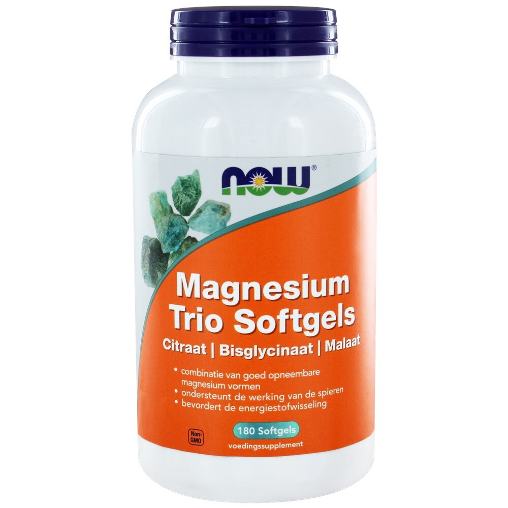 NOW Magnesium Trio 180 softgels