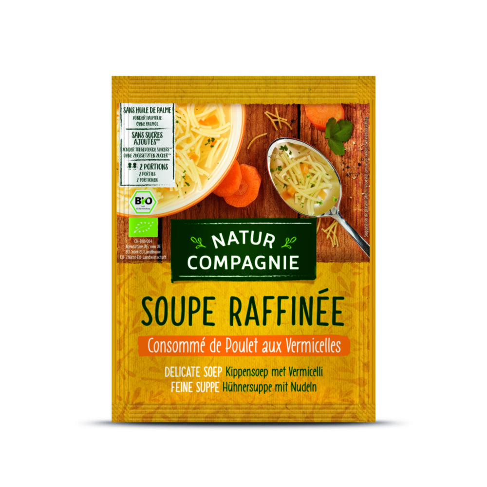 12x Natur Compagnie Kippensoep Bio 40 gr