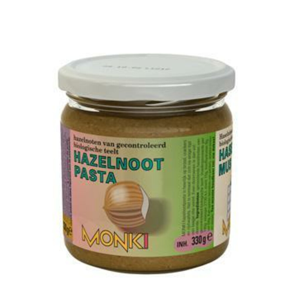 6x Monki Hazelnootpasta Zeezout Bio 330 gr