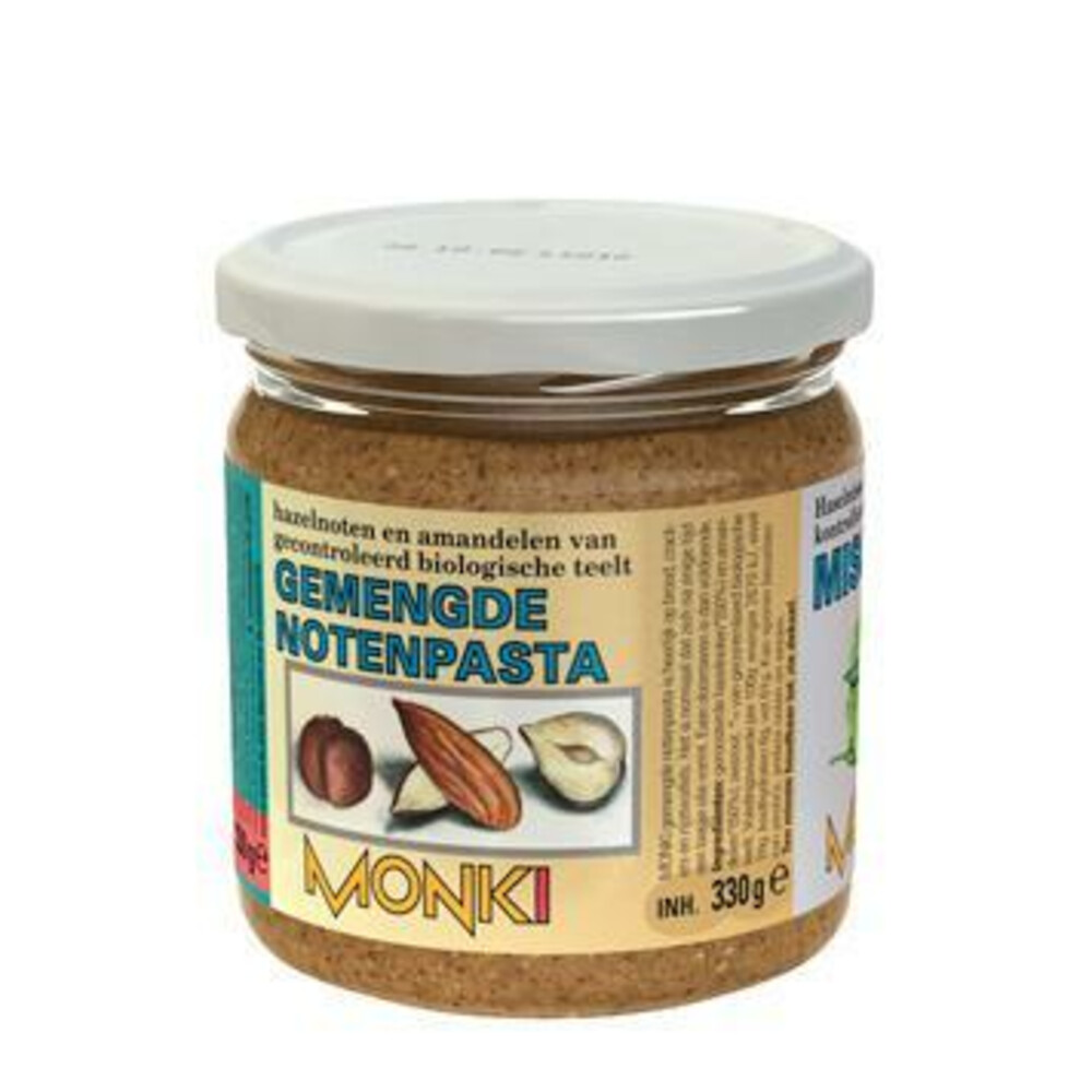 6x Monki Gemalen Notenpasta met Zout Bio 330 gr