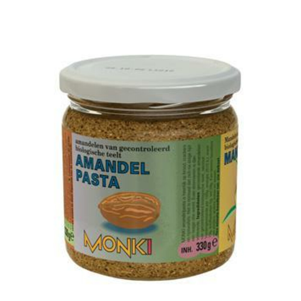 6x Monki Amandelpasta met Zout Bio 330 gr