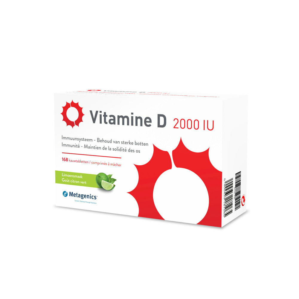Metagenics Vitamine D3 2000 IU 168 kauwtabletten