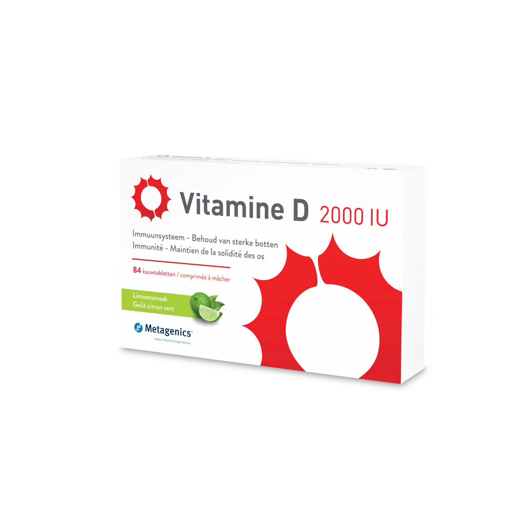 Metagenics Vitamine D3 2000 IU 84 kauwtabletten