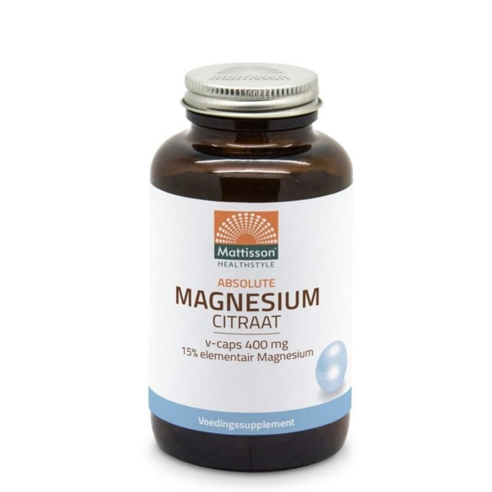 Mattisson Healthstyle Active Magnesium Citraat 60 mg 180 capsules