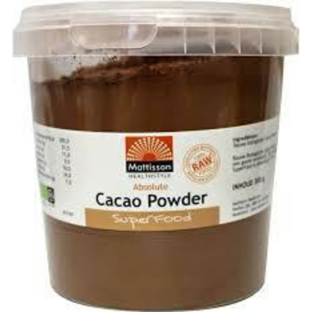 6x Mattisson Cacao Poeder Bio 300 gr