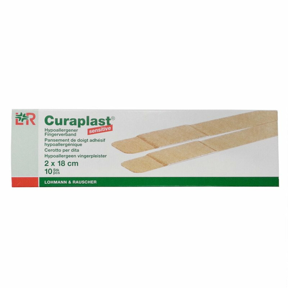 Curaplast Sensitive Vingerpleister 2x18cm 10st