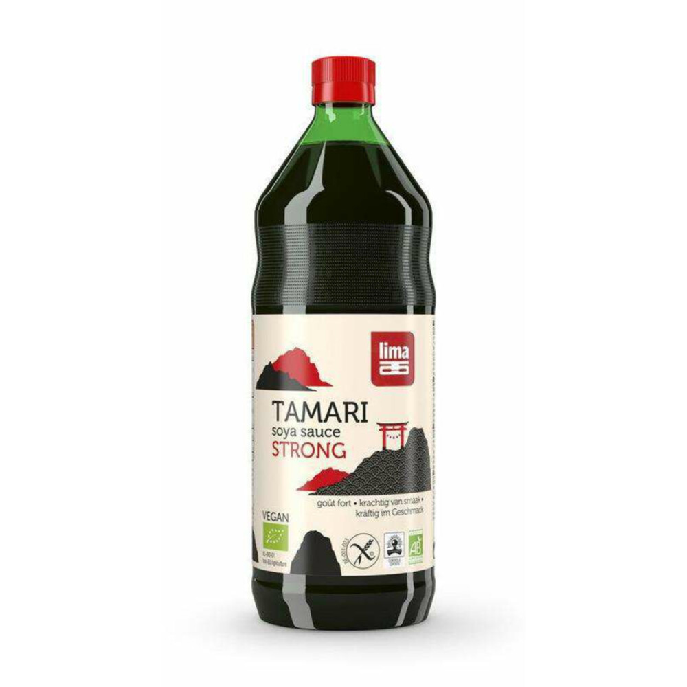 3x Lima Tamari Strong Soya Saus Bio 1 liter