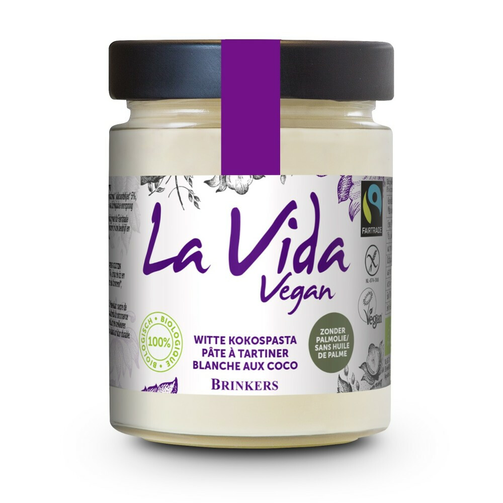 La Vida Vegan Witte Kokospasta Bio 270 gr