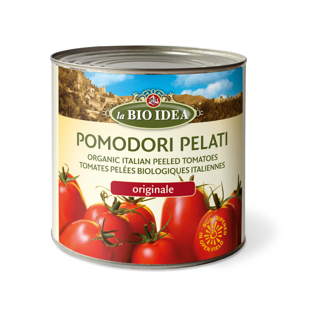12x La Bio Idea Tomaten Gepeld Bio 400 gr