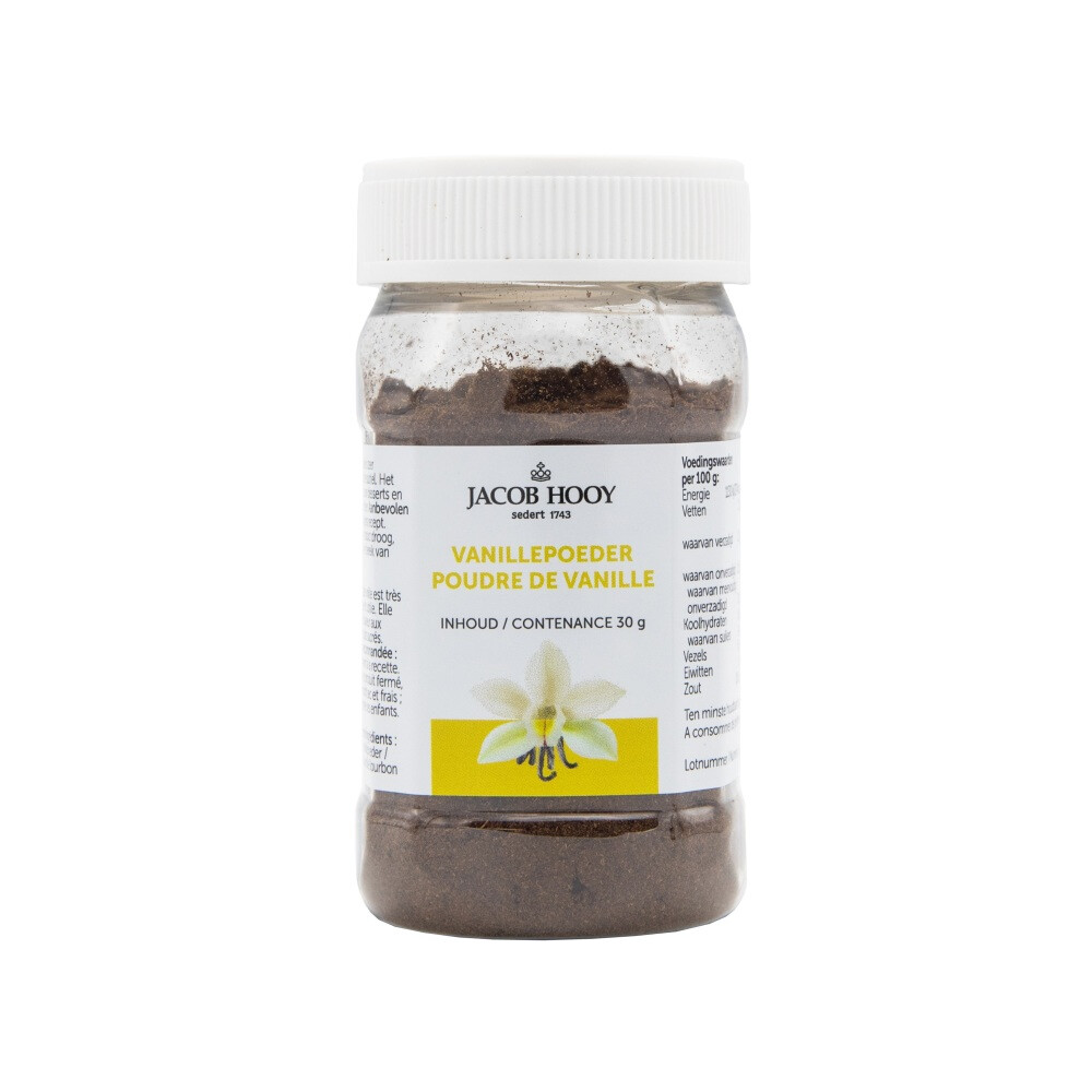 Jacob Hooy Vanillepoeder Bourbon 30 gr