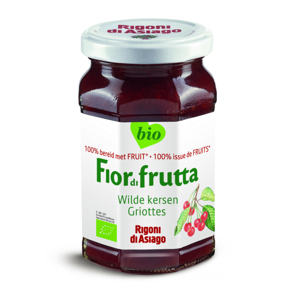 6x Fiordifrutta Biologische Jam Wilde Kersen 250 gr