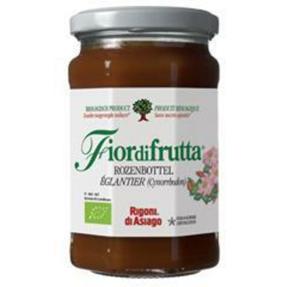 6x Fiordifrutta Biologische Jam Rozenbottel 250 gr