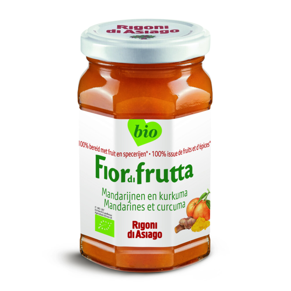 6x Fiordifrutta Biologische Jam Mandarijn 260 gr