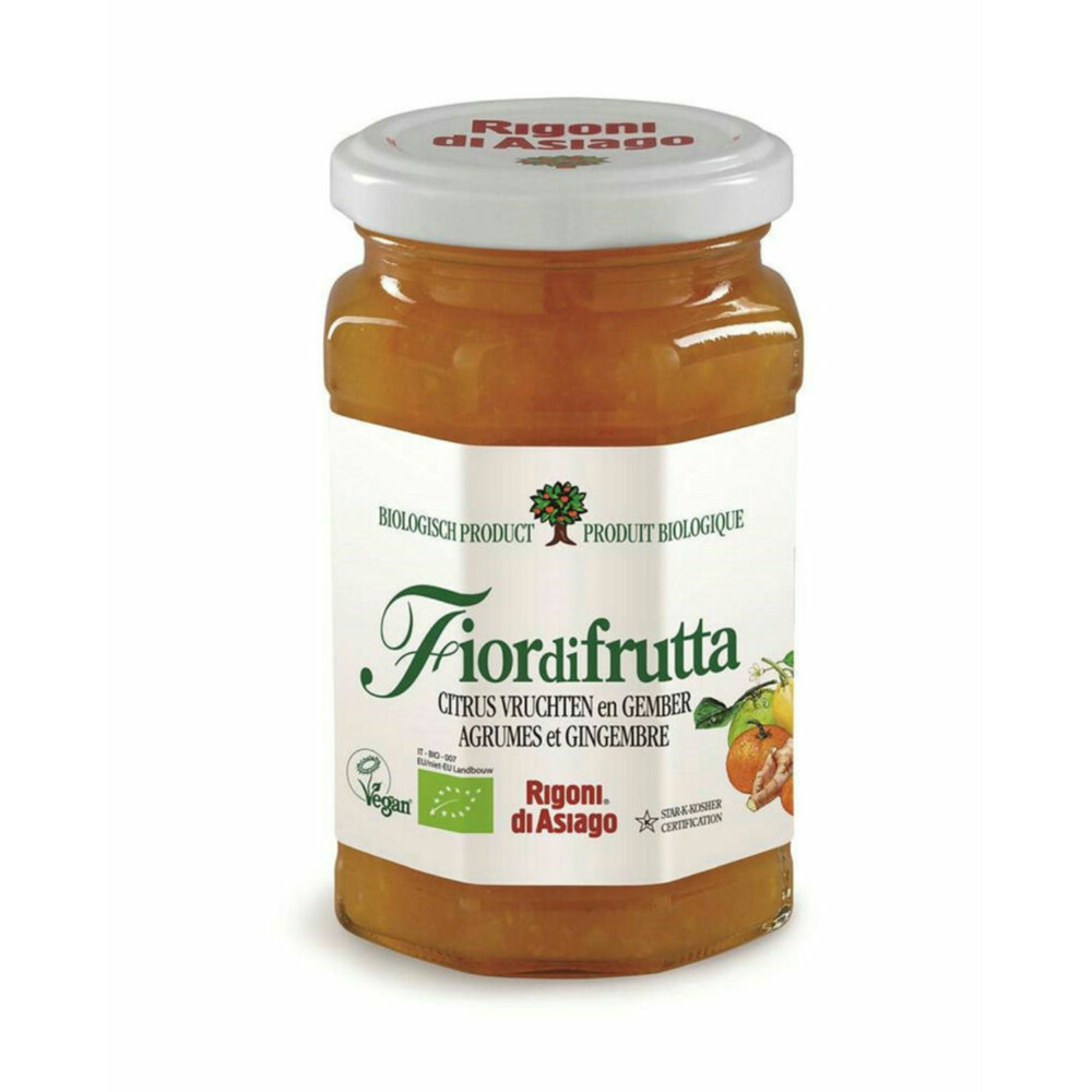 6x Fiordifrutta Biologische Jam Citroen&Gember 260 gr