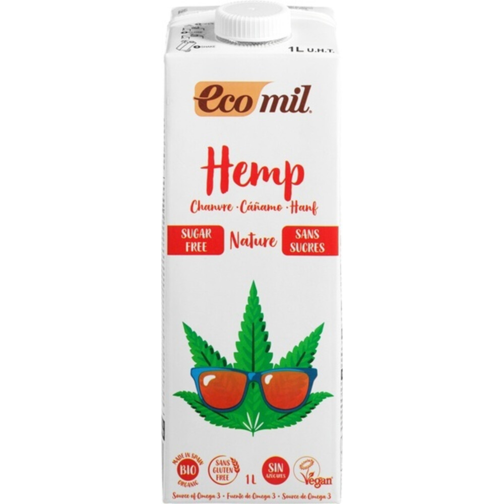 Ecomil Hennep Poederdrank Suikervrij Bio 1 liter
