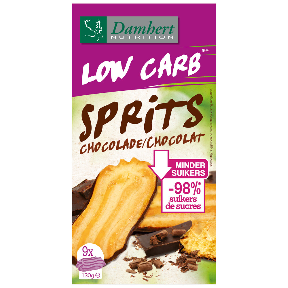 Damhert Tag Sprits Koek Choco 120 gr