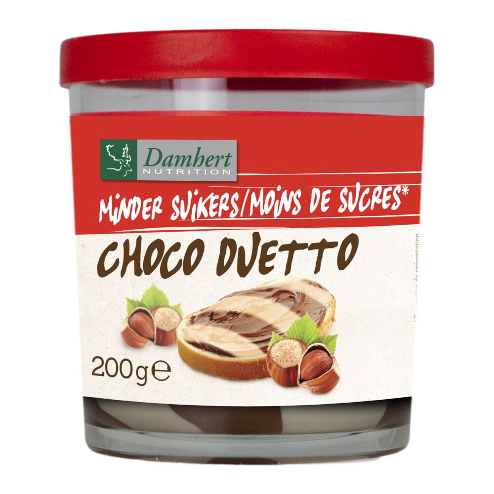 12x Damhert Chocopasta Duetto 200 gr