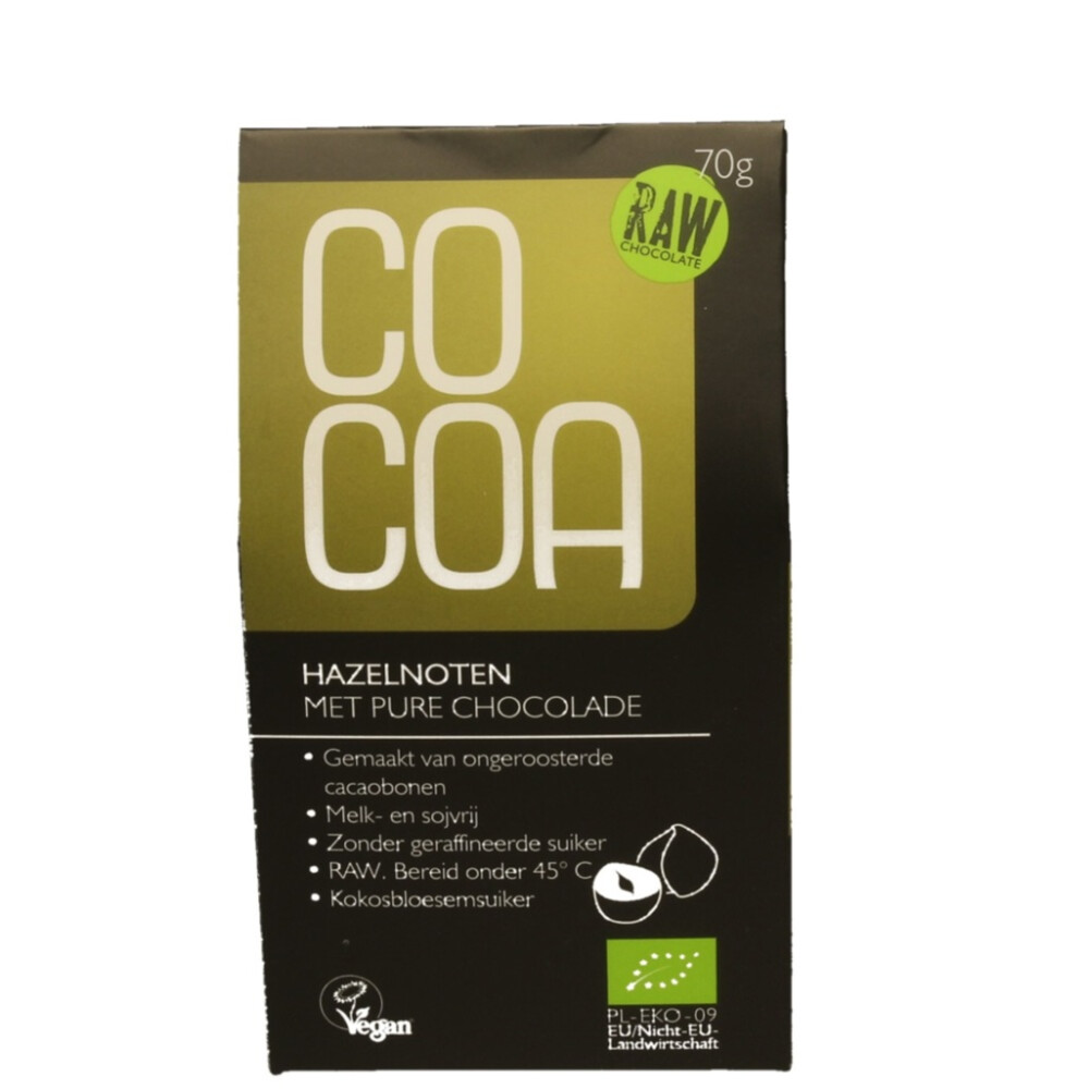 Cocoa Ballen Raw Food Hazelnoot Bio 70 gr