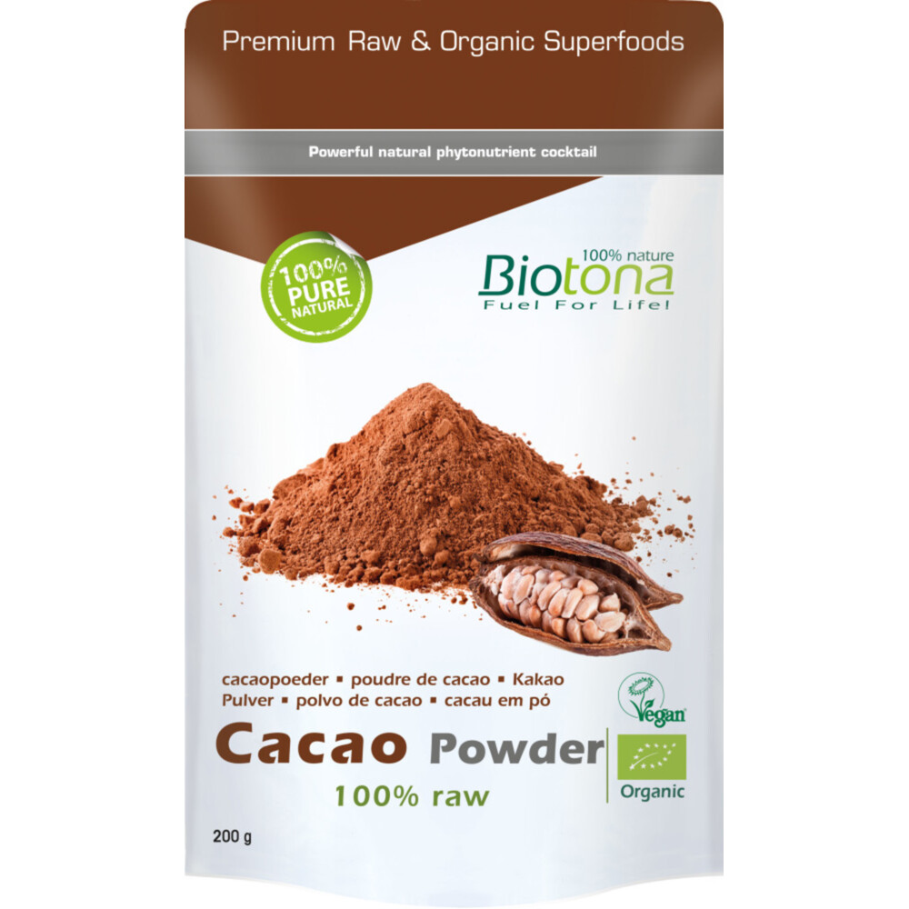 6x Biotona Cacao Raw Powder 200 gr