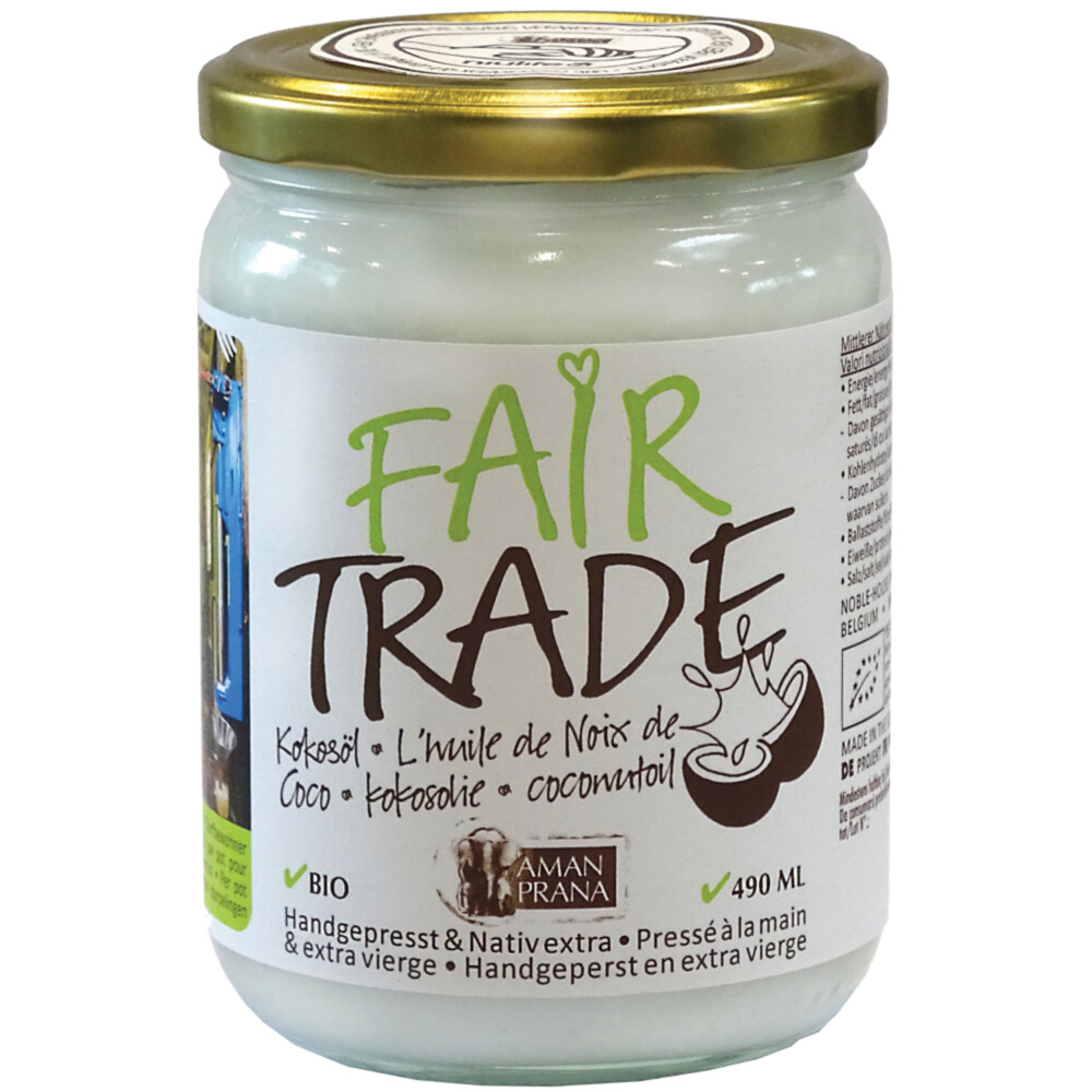 Amanprana Kokosolie fair trade 490ml