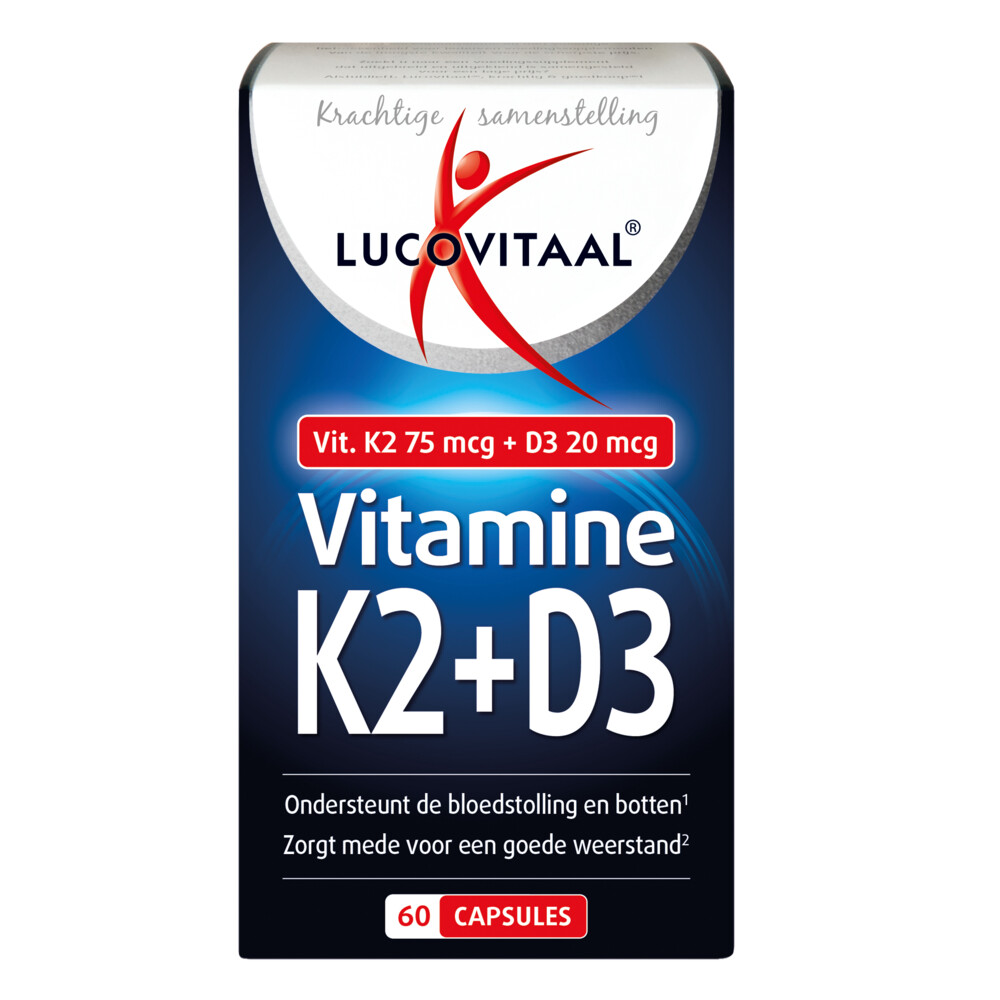 Lucovitaal Vitamine K2 + D3 (60ca)