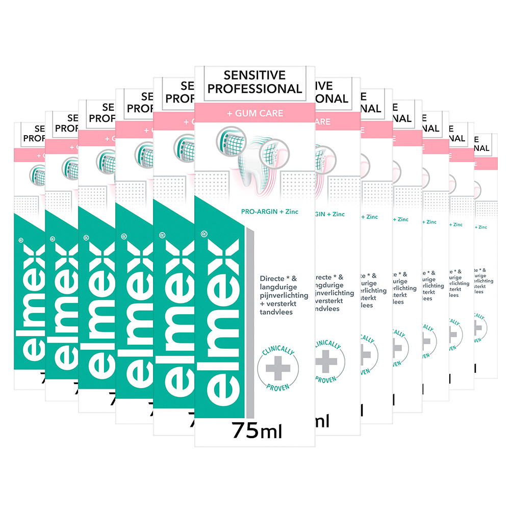 12x Elmex Sensitive Professional Tandpasta Repair&Prevent 75 ml