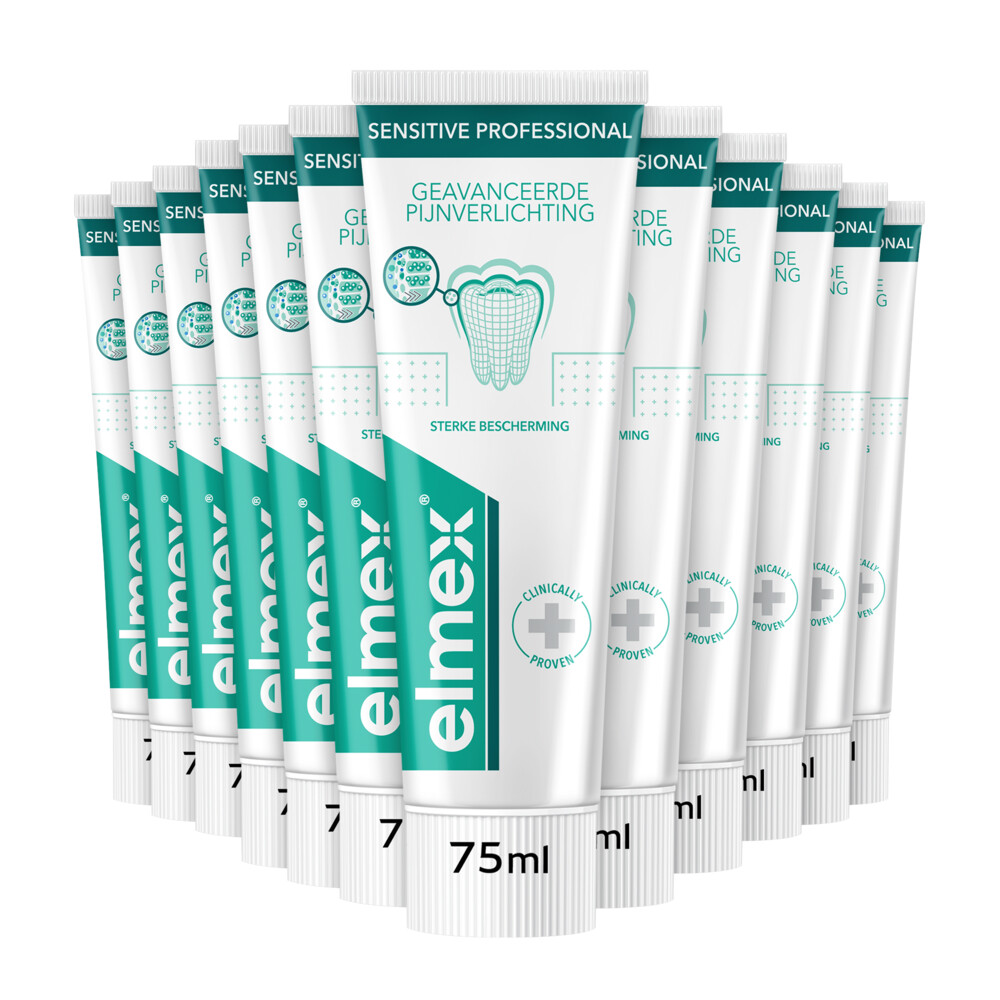 12x Elmex Tandpasta Sensitive Professional 75 ml