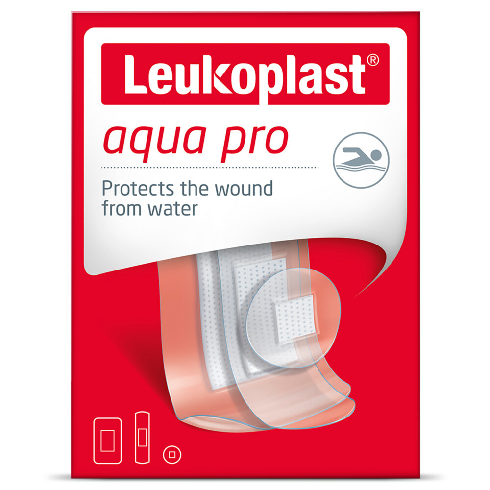 6x Leukoplast Pleister Aqua Pro 20 stuks