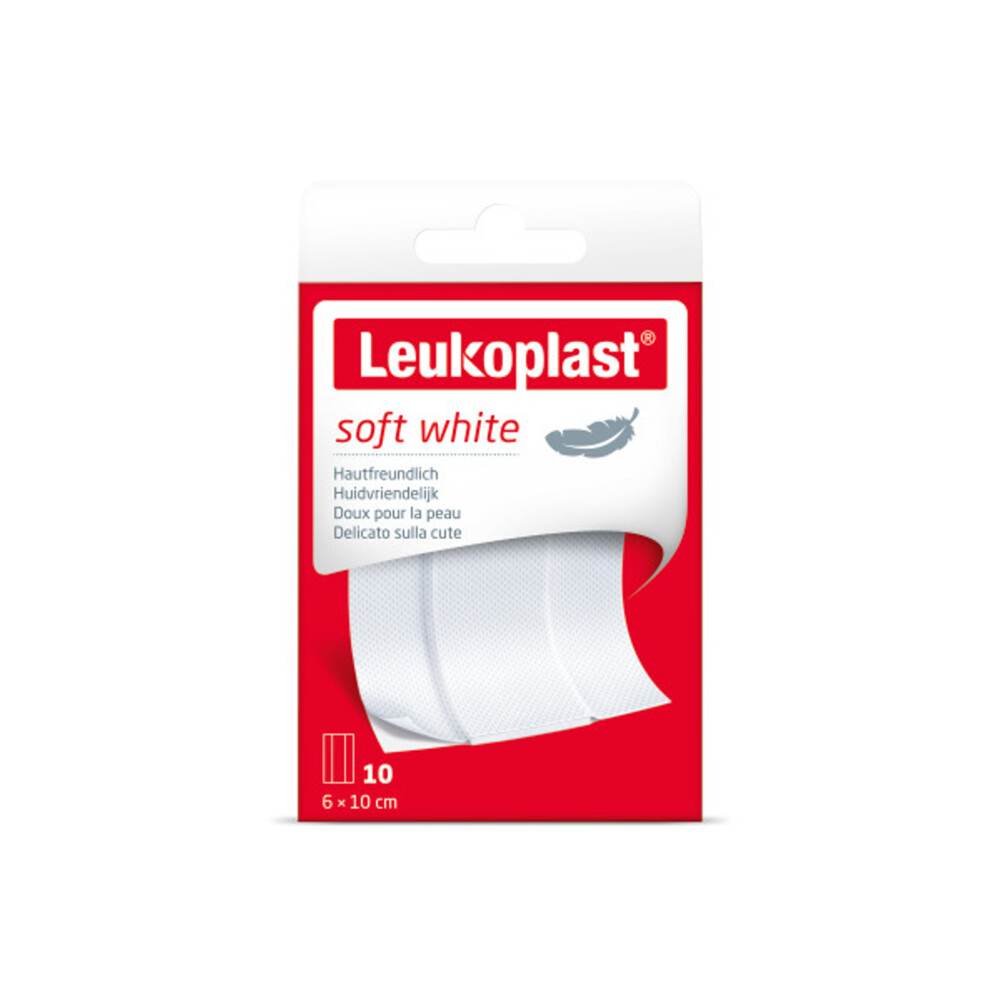 Leukoplast Soft white 6 x 10 cm 10st