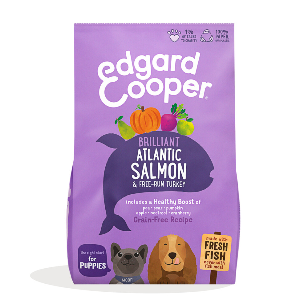 Edgard&Cooper Verse Zalm en Kalkoen Brok Puppy 700 gr