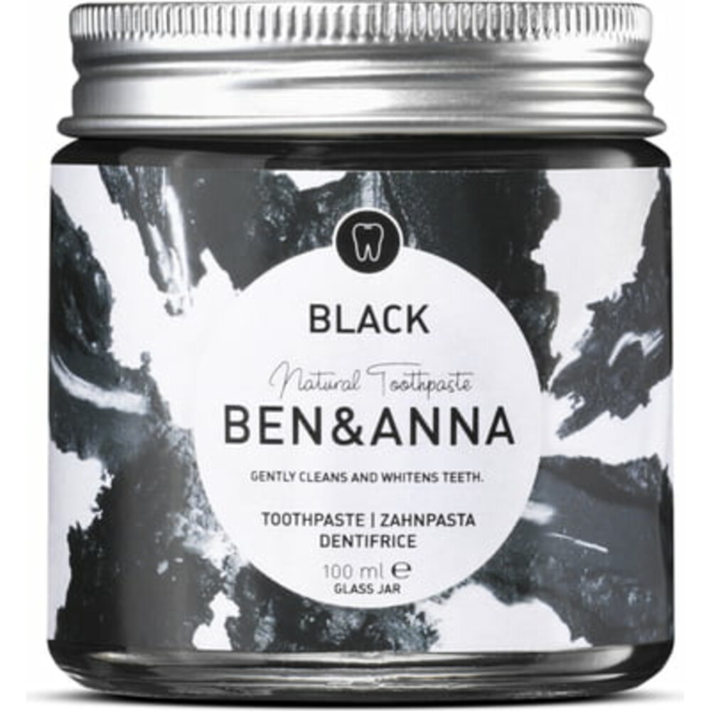 Ben & Anna Tandpasta zwart active charcoal 100g