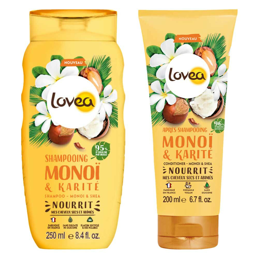 Lovea Monoï&Shea Shampoo en Conditioner Pakket