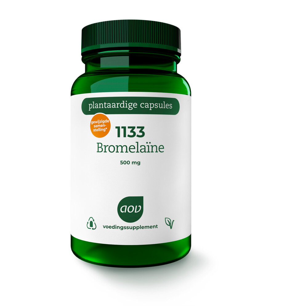 Gratis Verzending: 2x AOV 1133 Bromelaïne 30 vegacapsules