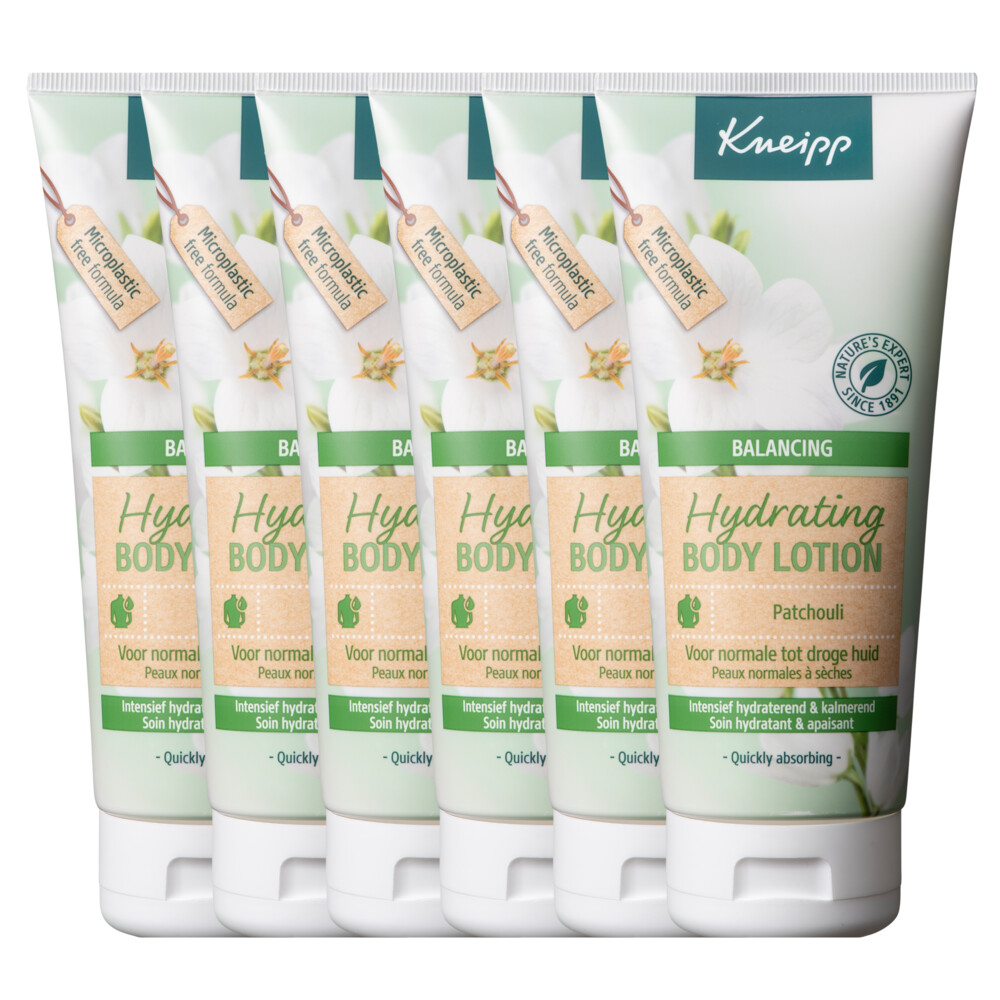 6x Kneipp Bodylotion Patchouli 200 ml
