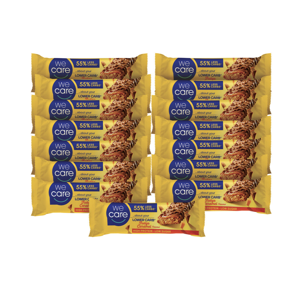 WeCare Lower carb fudge caramel multipack 15 stuks