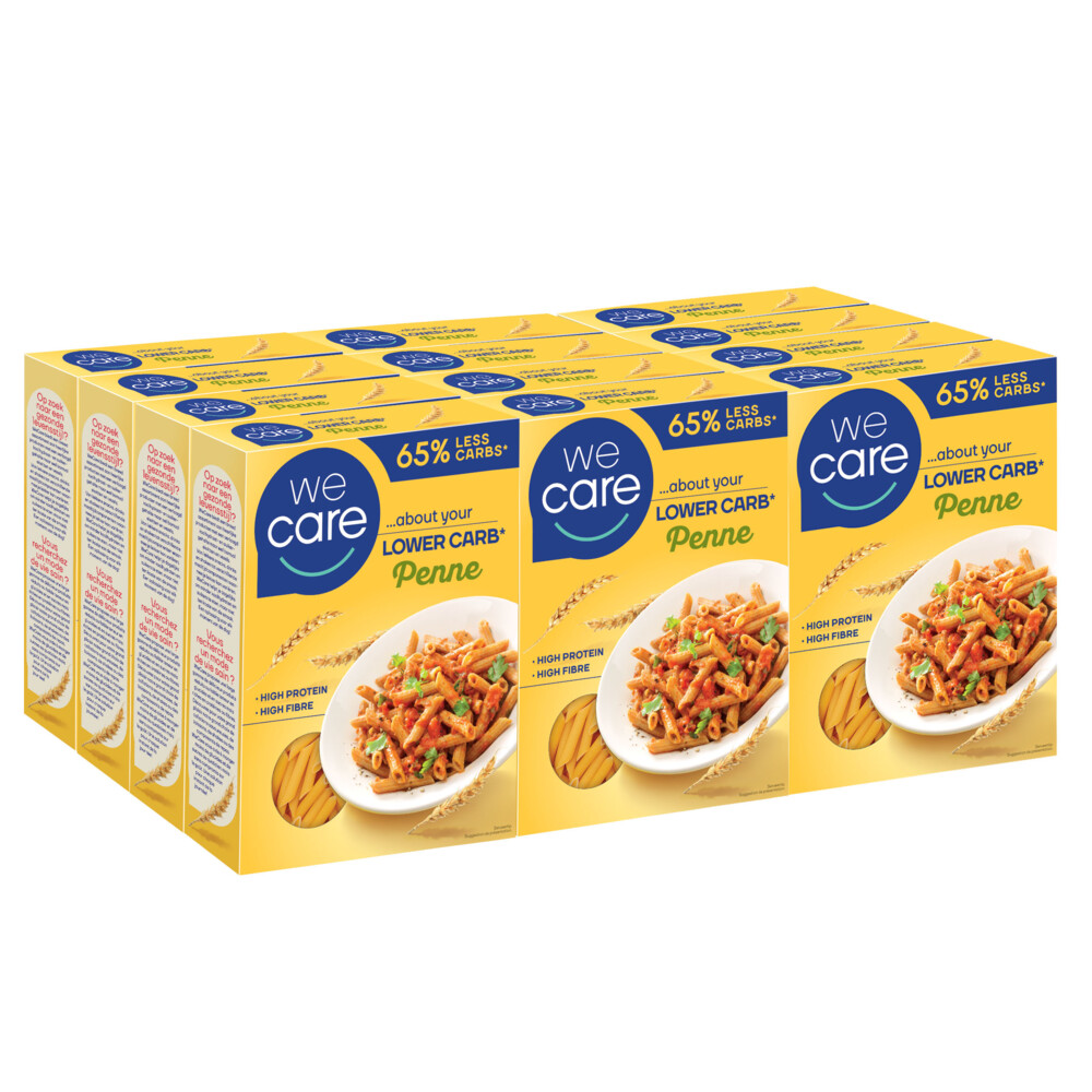 WeCare Lower carb pasta penne multipack 12 stuks