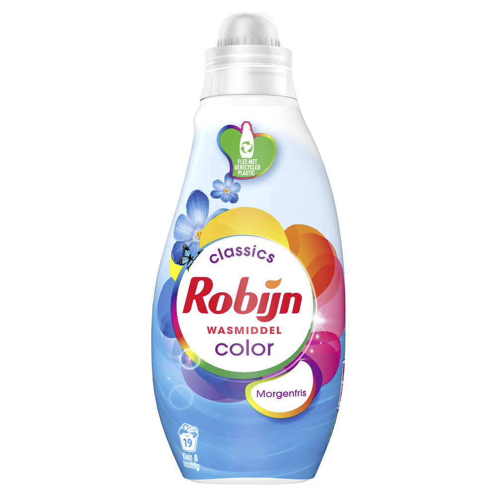 Robijn Klein&Krachtig Wasmiddel Morgenfris Color 665 ml