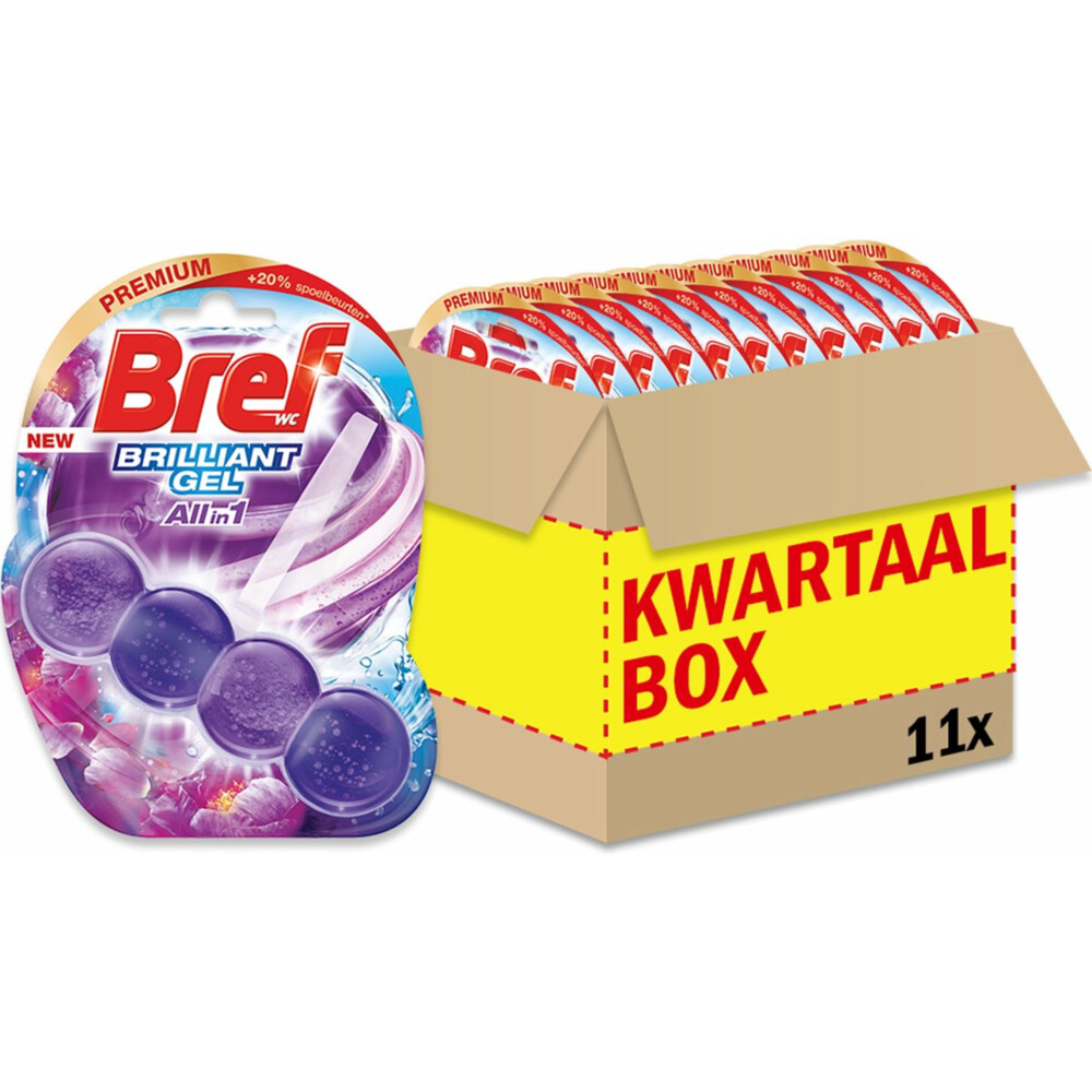 11x Bref Toiletblok Brilliant Gel Magic Breeze